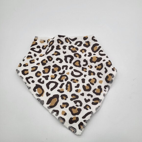 Angel Dear Other - Angel Dear Animal Print Bib Brown Black White One size Baby